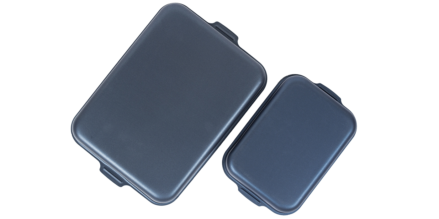 картинка Набор противней САТИН 190х250, 270х350мм - 2 ручки от торговой марки Калитва ТМ