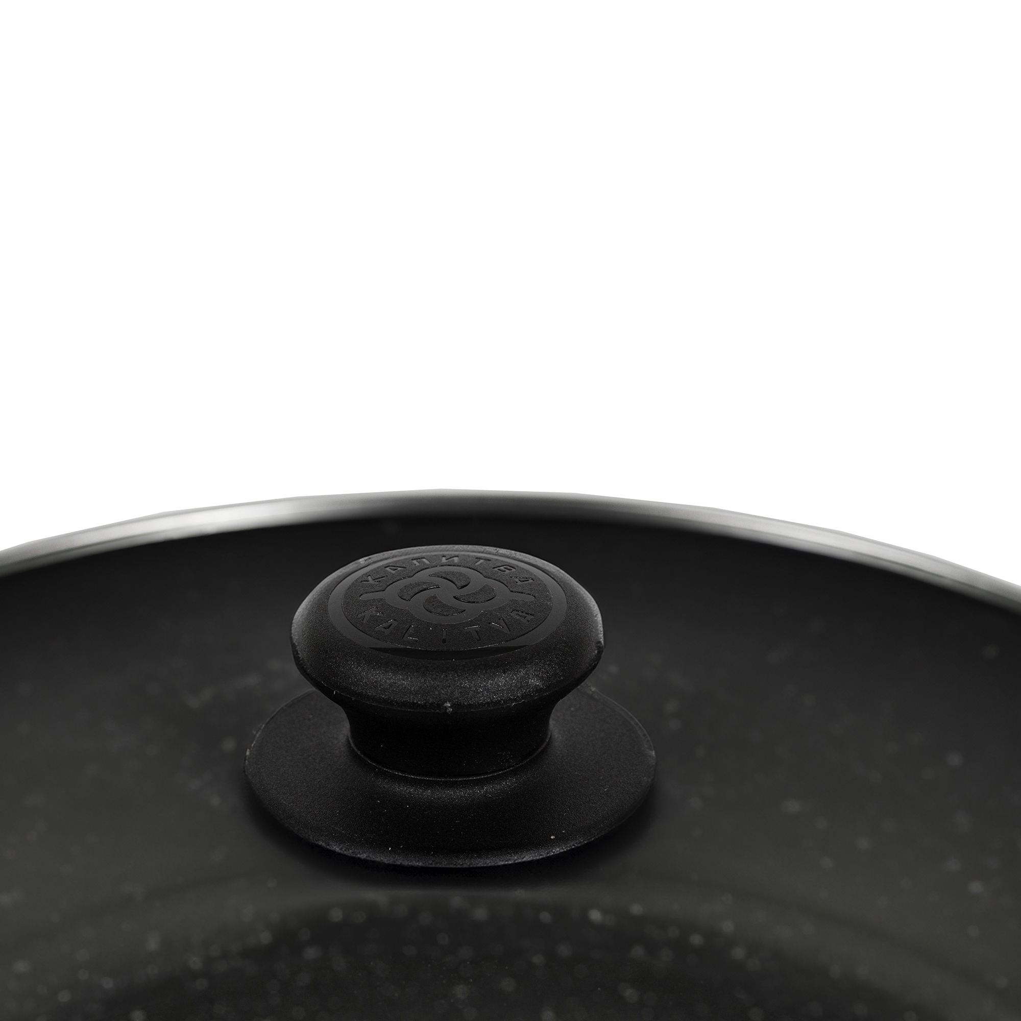 картинка Сотейник  Easy Stone, диаметр 26 см с двумя ручками, с крышкой от торговой марки Калитва ТМ