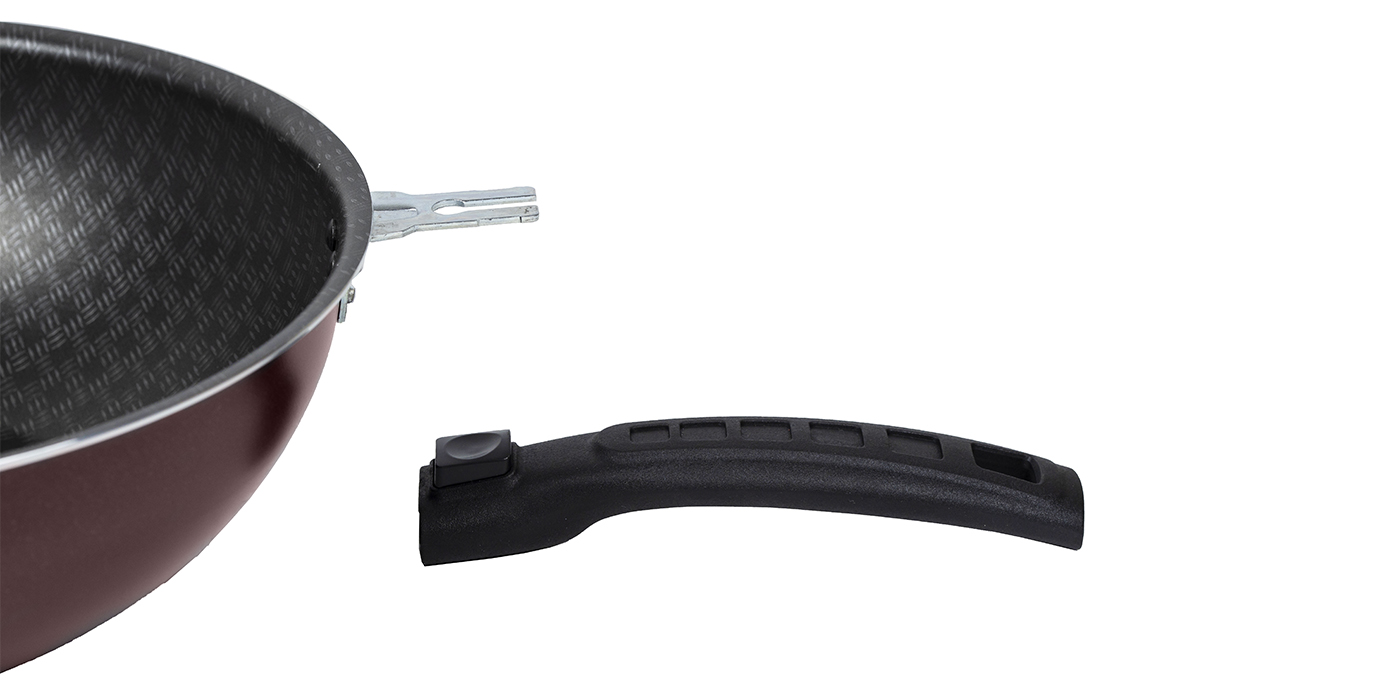 картинка Сковорода ВОК LACE (Кружево) Ø 28 см - 2 съемные ручки от торговой марки Калитва ТМ