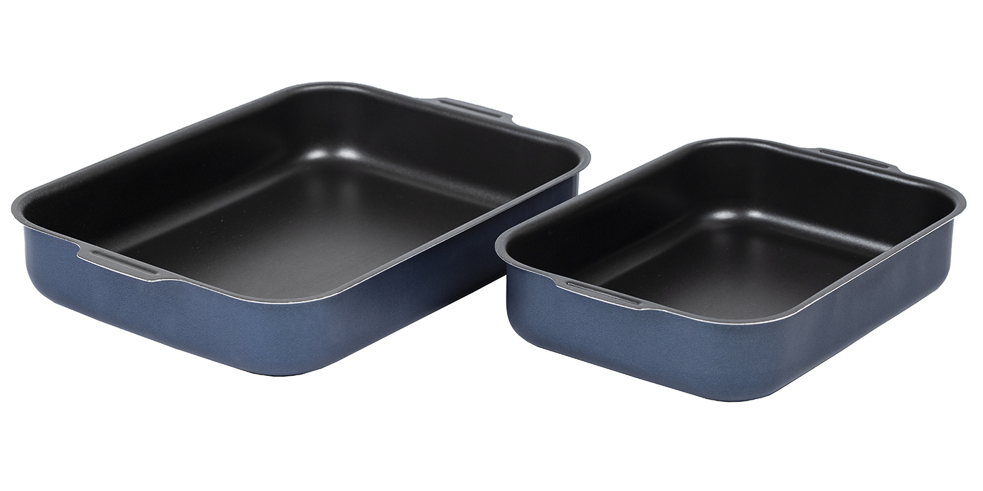 картинка Набор противней САТИН 190х250, 230х300мм - 2 ручки от торговой марки Калитва ТМ