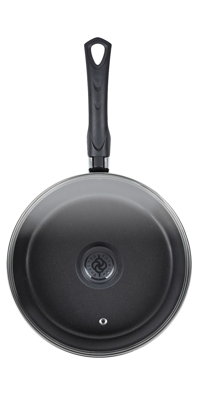 картинка Сотейник AZURE (Сатин) Ø 24 см - 1 ручка, стеклянная крышка от торговой марки Калитва ТМ