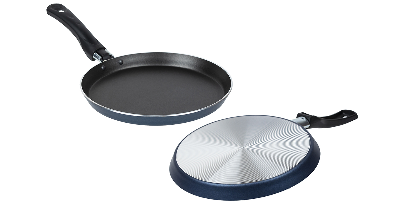 картинка Сковорода для блинов (блинница) САТИН Ø 22 см - 1 ручка от торговой марки Калитва ТМ