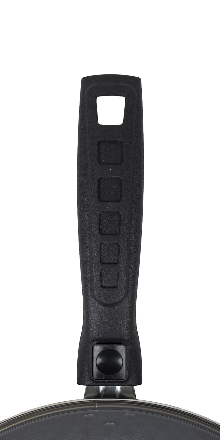 картинка Сковорода LACE (Кружево) Ø 22 см - 1 съемная ручка, стеклянная крышка от торговой марки Калитва ТМ