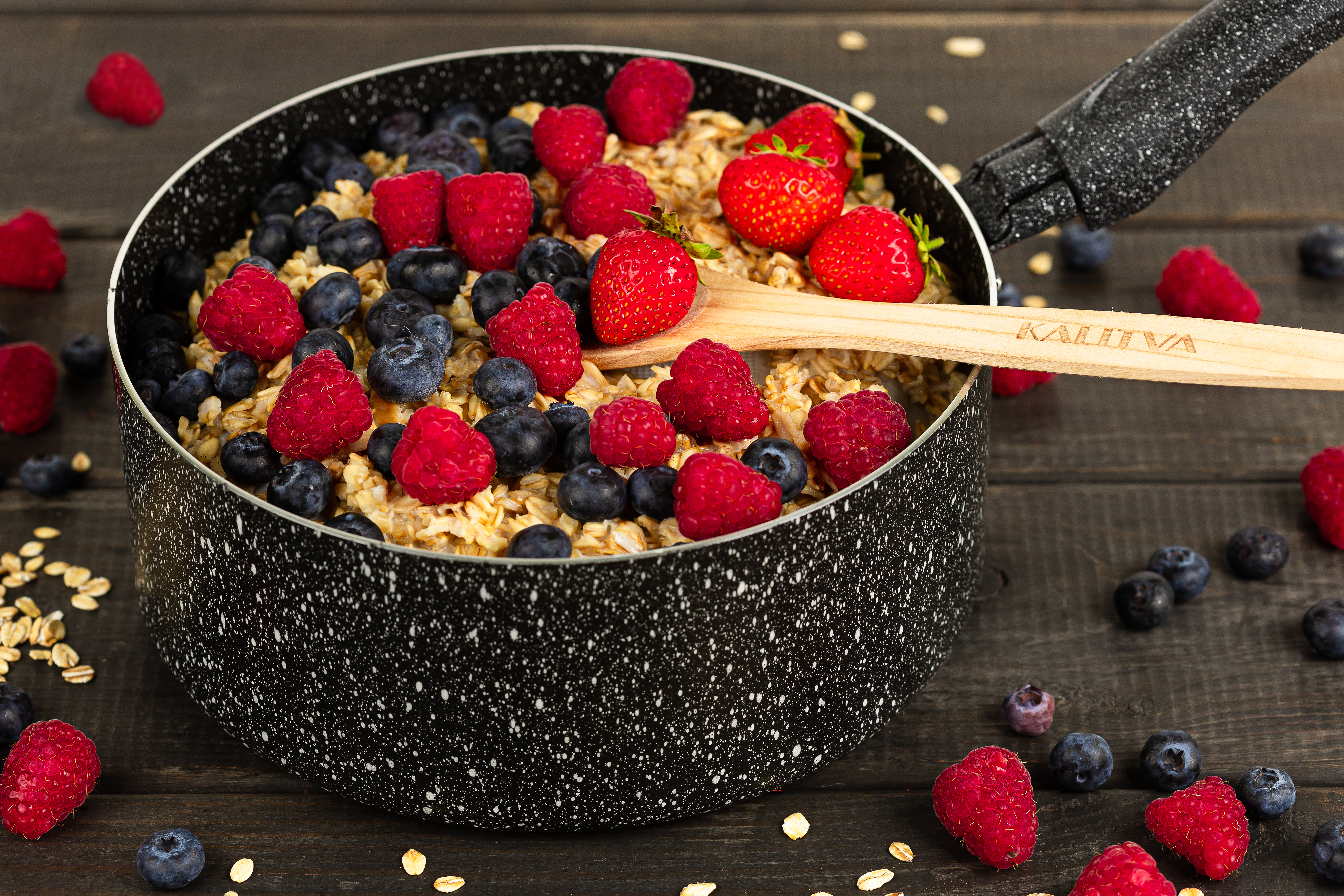 картинка Кастрюля-ковш  Easy Stone Induction,  диаметр 20 см, объем 2,5 л от торговой марки Калитва ТМ