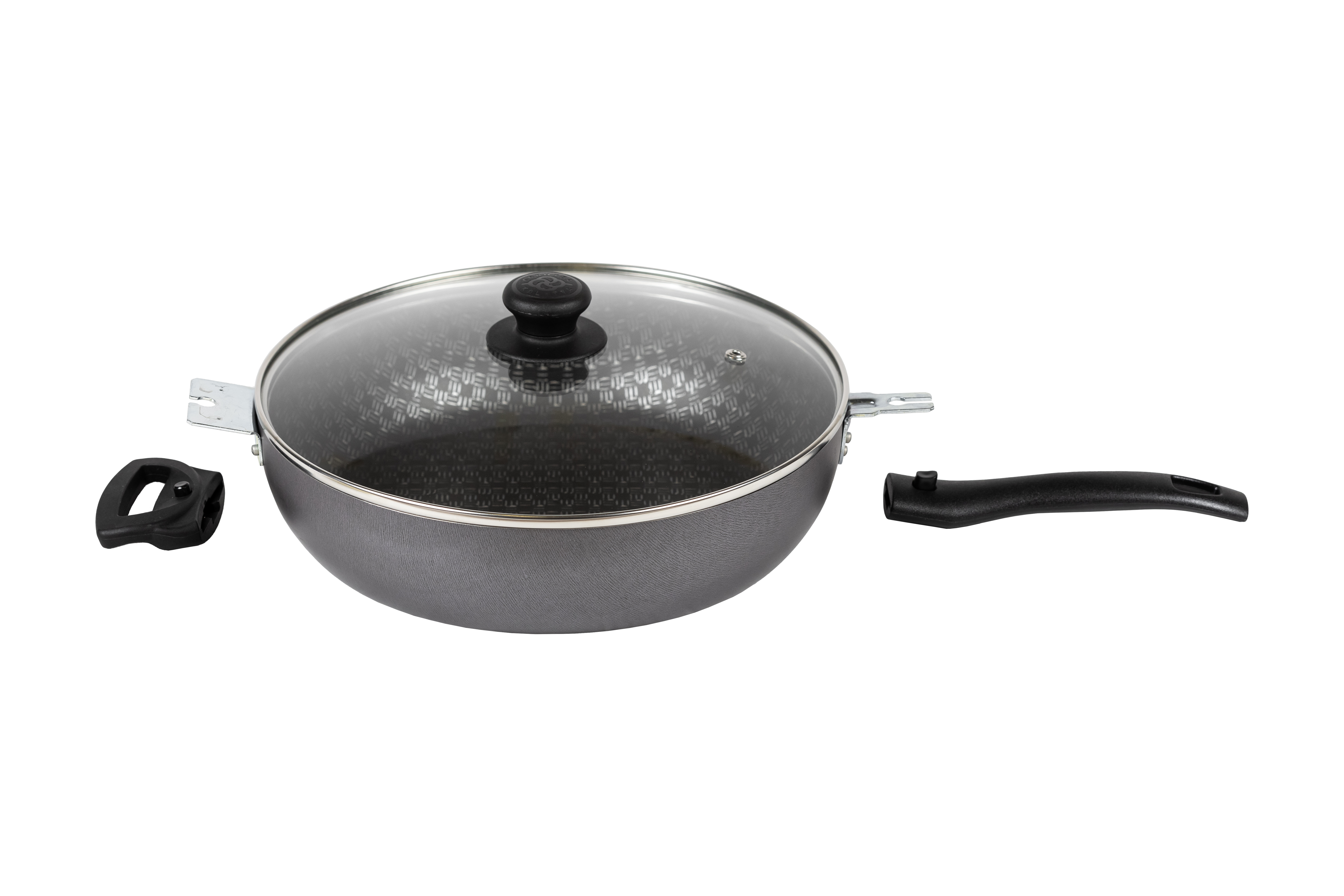 картинка Сотейник LINUM (Лён) Ø 26 см - 2 съемные ручки, стеклянная крышка от торговой марки Калитва ТМ