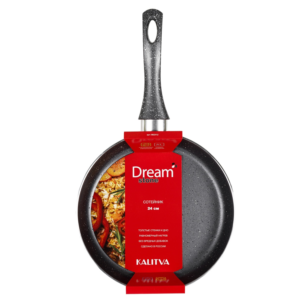 картинка Сотейник Dream Stone , диаметр 24 см от торговой марки Калитва ТМ