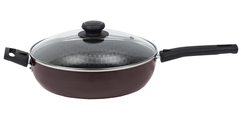 картинка Сотейник LACE (Кружево) Ø 26 см - 2 съемные ручки, стеклянная крышка от торговой марки Калитва ТМ