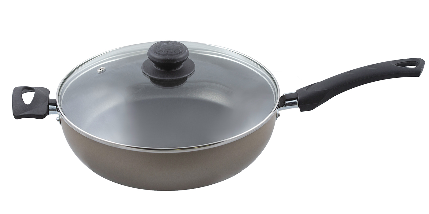 картинка Сотейник Sandy Ø 26 см - 2 ручки, стеклянная крышка от торговой марки Калитва ТМ