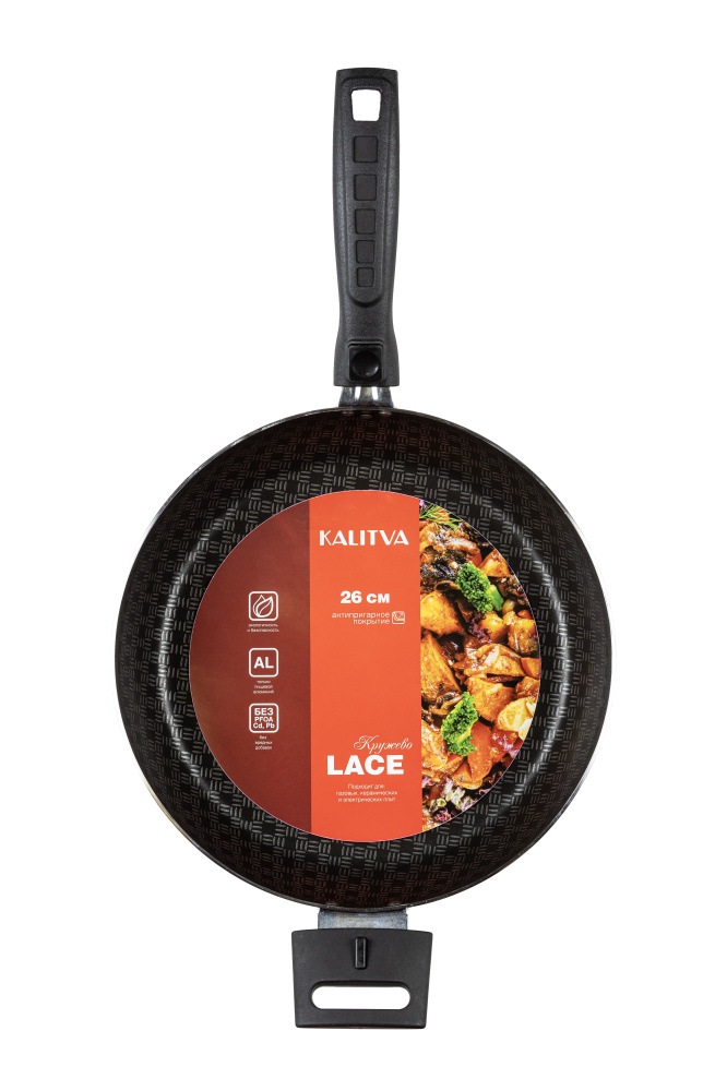 картинка Сотейник LACE (Кружево) Ø 26 см - 2 съемные ручки от торговой марки Калитва ТМ