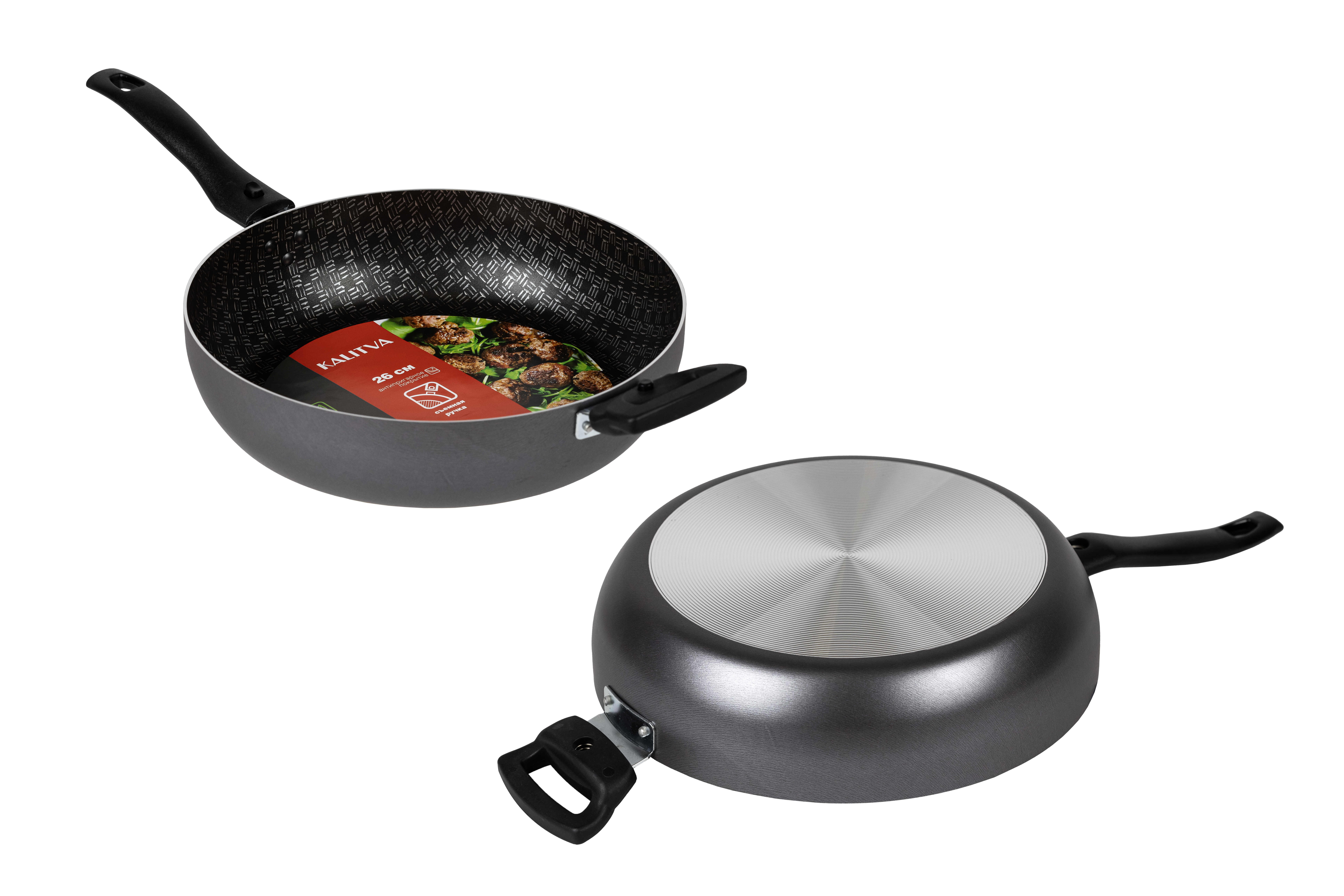 картинка Сотейник LINUM (Лён) Ø 26 см - 2 съемные ручки от торговой марки Калитва ТМ