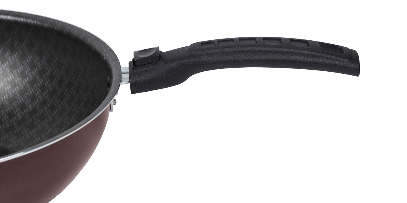 картинка Сковорода ВОК LACE (Кружево) Ø 28 см - 2 съемные ручки от торговой марки Калитва ТМ