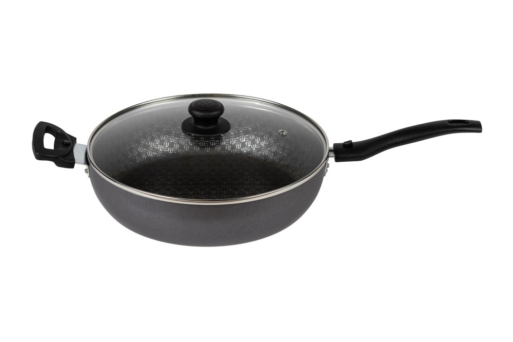 картинка Сотейник LINUM (Лён) Ø 26 см - 2 съемные ручки, стеклянная крышка от торговой марки Калитва ТМ