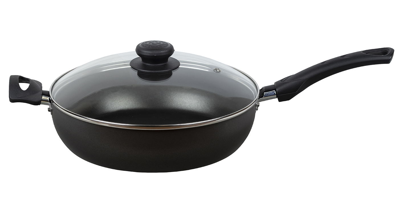 картинка Сотейник ATLAS (Атлас) Ø 26 см - 2 ручки, стеклянная крышка от торговой марки Калитва ТМ