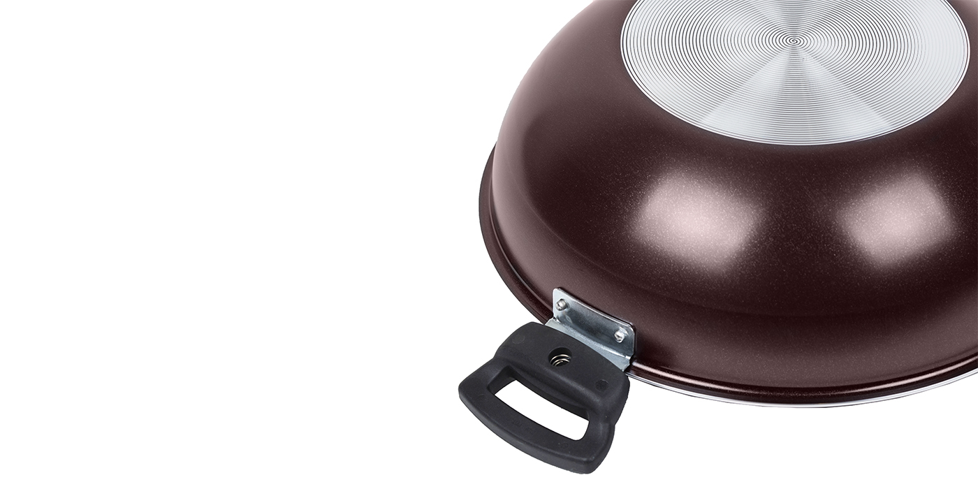 картинка Сковорода ВОК LACE (Кружево) Ø 28 см - 2 съемные ручки от торговой марки Калитва ТМ