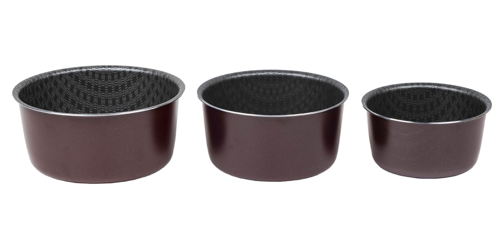 картинка Набор форм для куличей LACE (Кружево) Ø 14/16/18 см от торговой марки Калитва ТМ