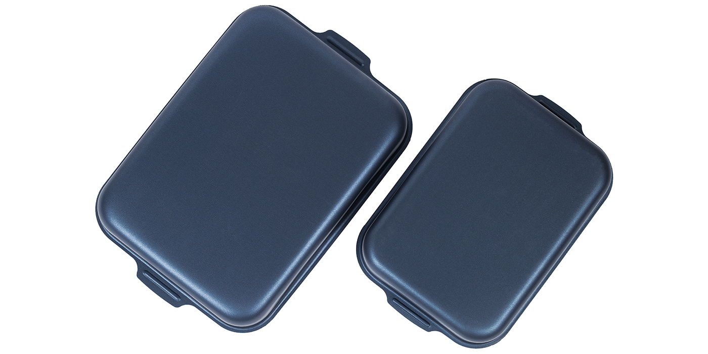 картинка Набор противней САТИН 190х250, 230х300мм - 2 ручки от торговой марки Калитва ТМ