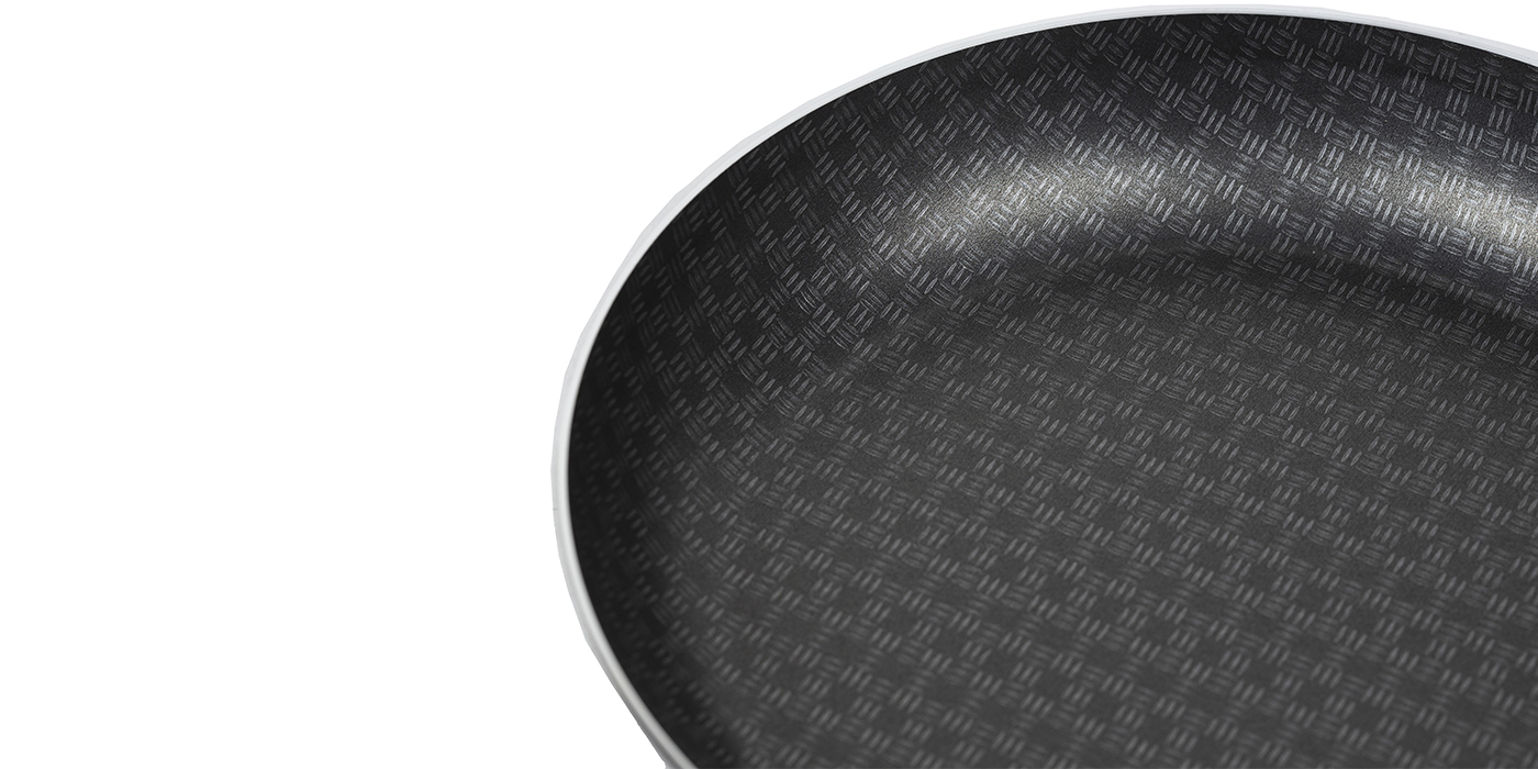 картинка Сковорода LACE (Кружево) Ø 22 см - 1 съемная ручка, стеклянная крышка от торговой марки Калитва ТМ