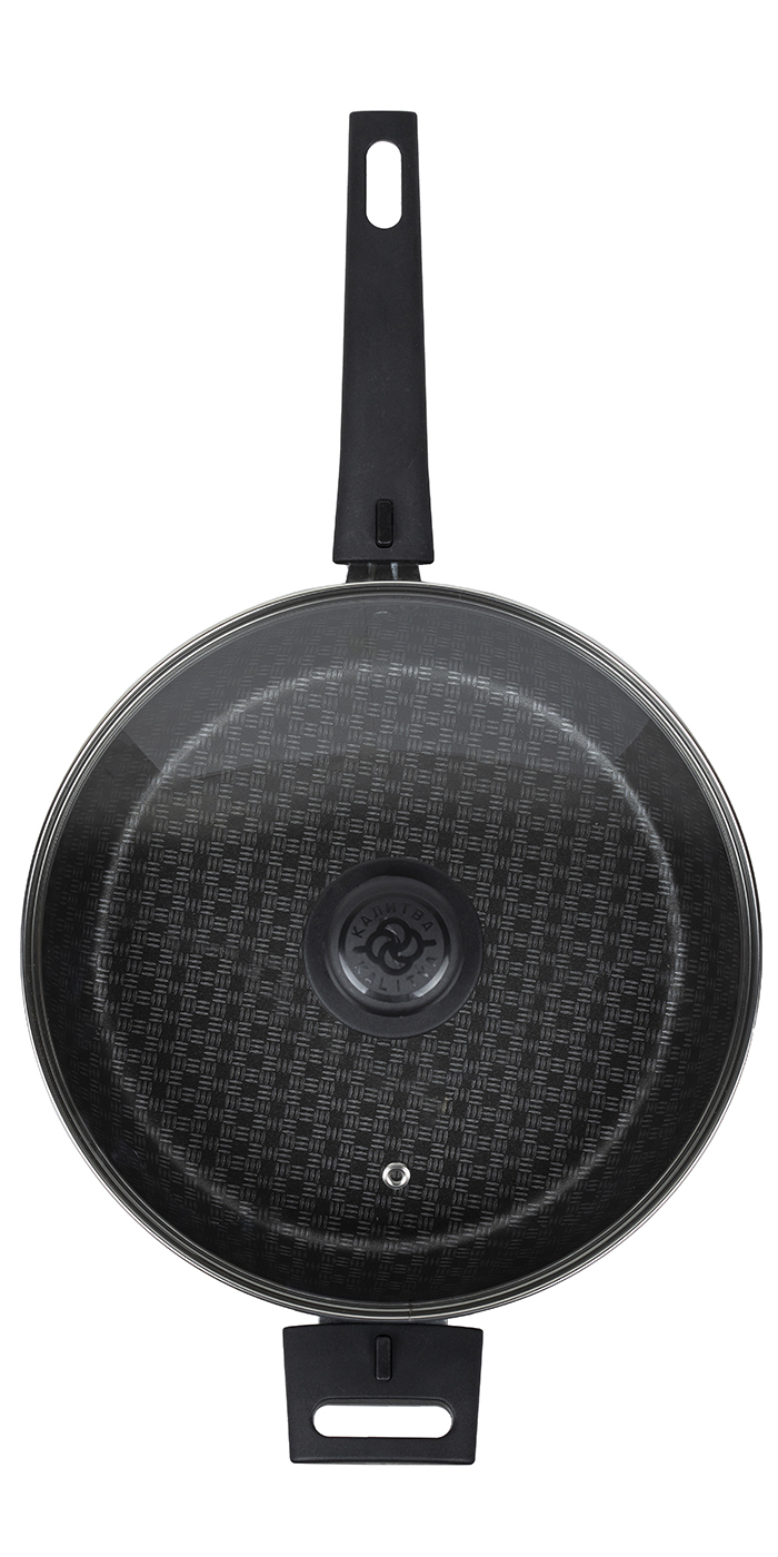 картинка Сотейник LACE (Кружево) Ø 26 см - 2 съемные ручки, стеклянная крышка от торговой марки Калитва ТМ