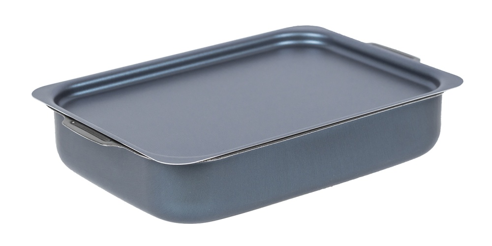 картинка Противень САТИН 190х250мм - 2 ручки, металлическая крышка от торговой марки Калитва ТМ