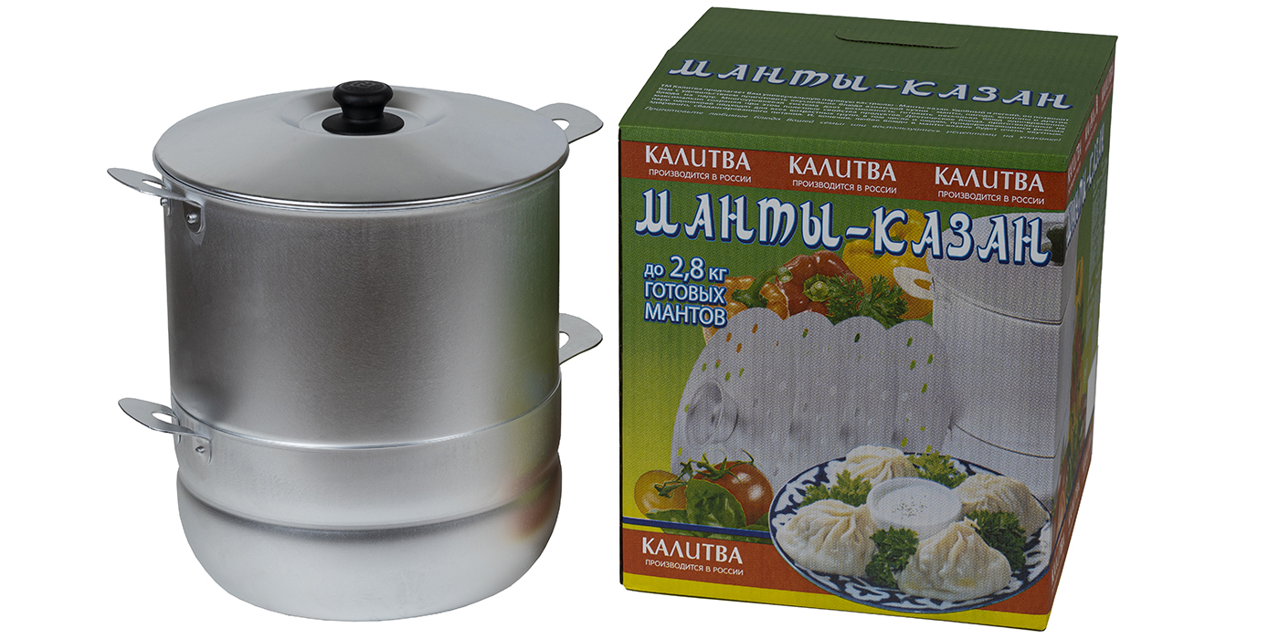 картинка Манты-казан 6,0 л. с 4-мя дисками от торговой марки Калитва ТМ