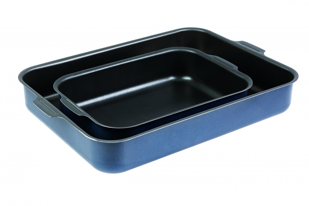 картинка Набор противней САТИН 230х300, 270х350мм - 2 ручки от торговой марки Калитва ТМ