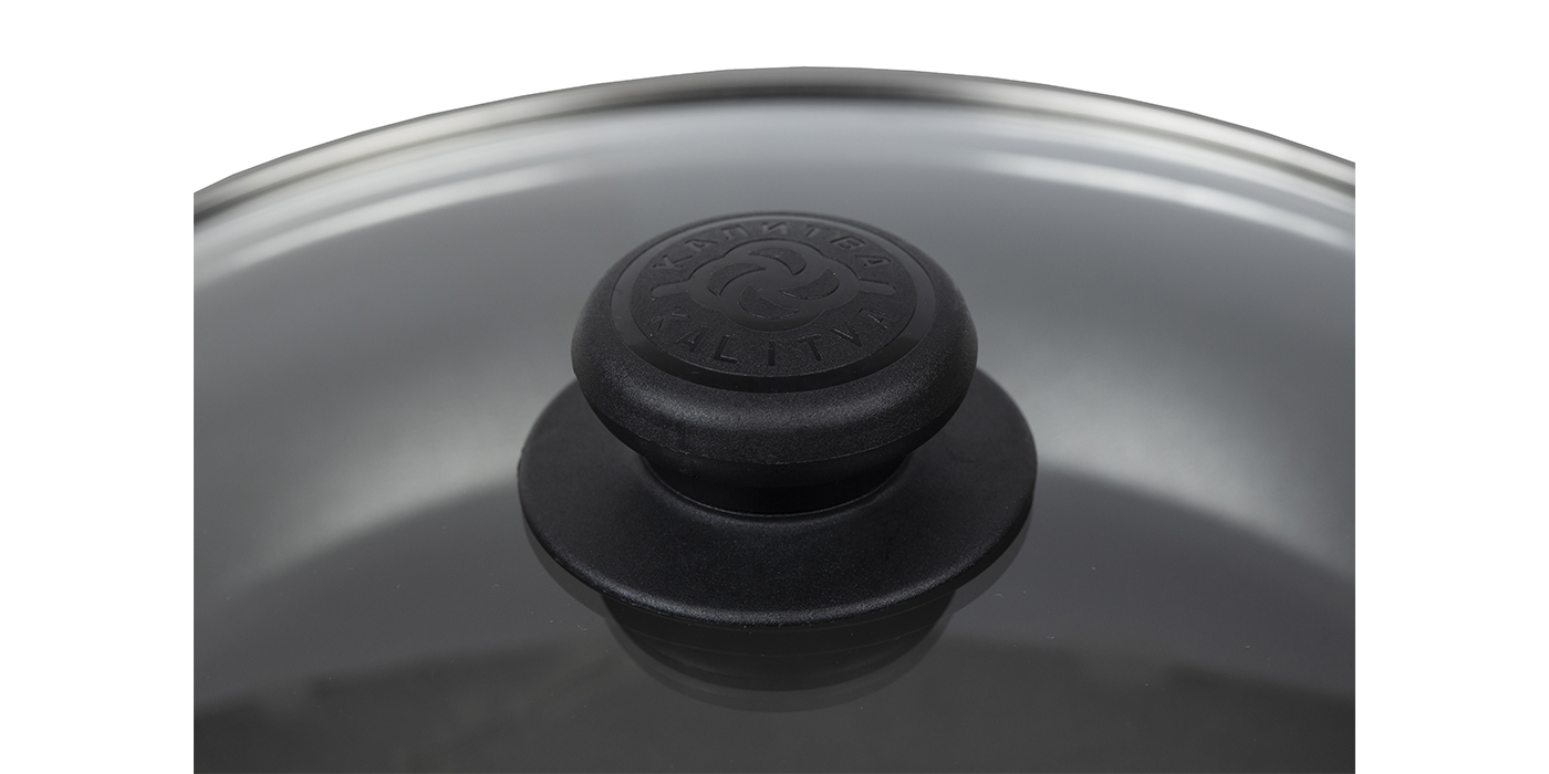 картинка Сковорода ATLAS (Атлас) Ø 24 см - 1 ручка, стеклянная крышка от торговой марки Калитва ТМ