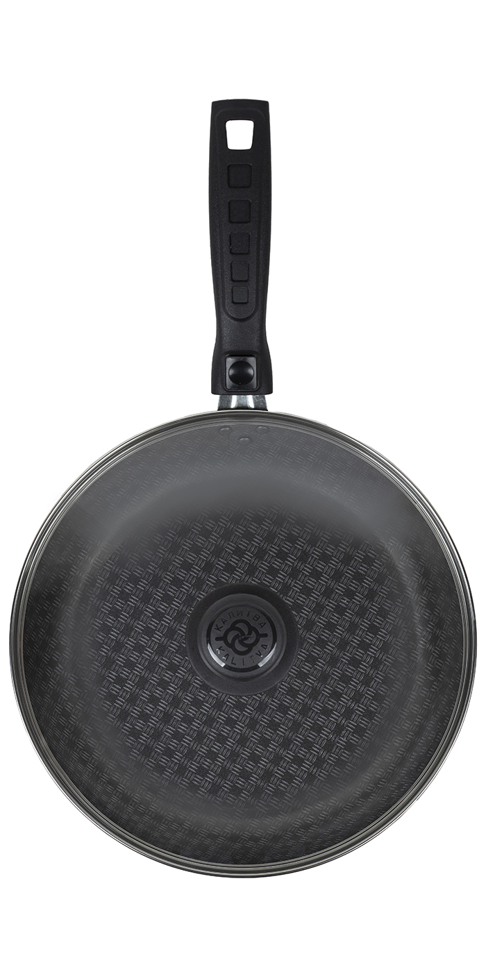 картинка Сковорода LACE (Кружево) Ø 22 см - 1 съемная ручка, стеклянная крышка от торговой марки Калитва ТМ