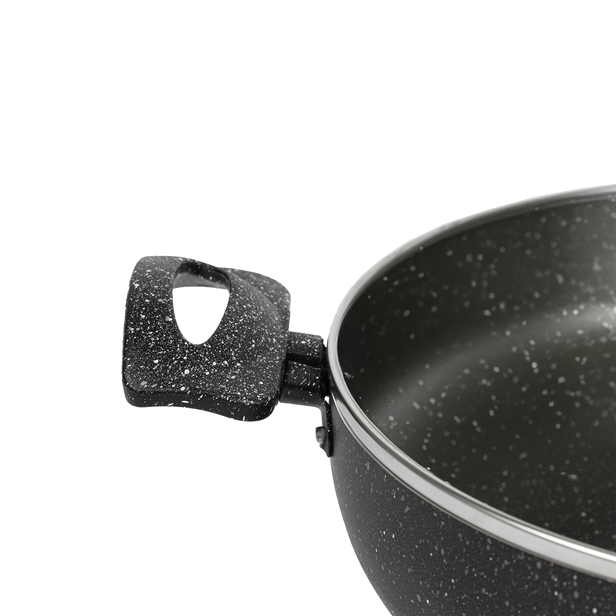 картинка Сотейник  Easy Stone, диаметр 26 см с двумя ручками, с крышкой от торговой марки Калитва ТМ