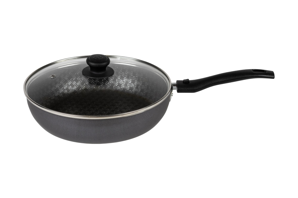 картинка Сотейник LINUM (Лён) Ø 24 см - 1 съемная ручка, стеклянная крышка от торговой марки Калитва ТМ