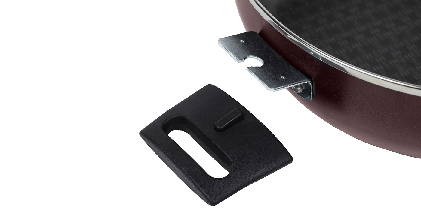 картинка Сотейник LACE (Кружево) Ø 26 см - 2 съемные ручки, стеклянная крышка от торговой марки Калитва ТМ