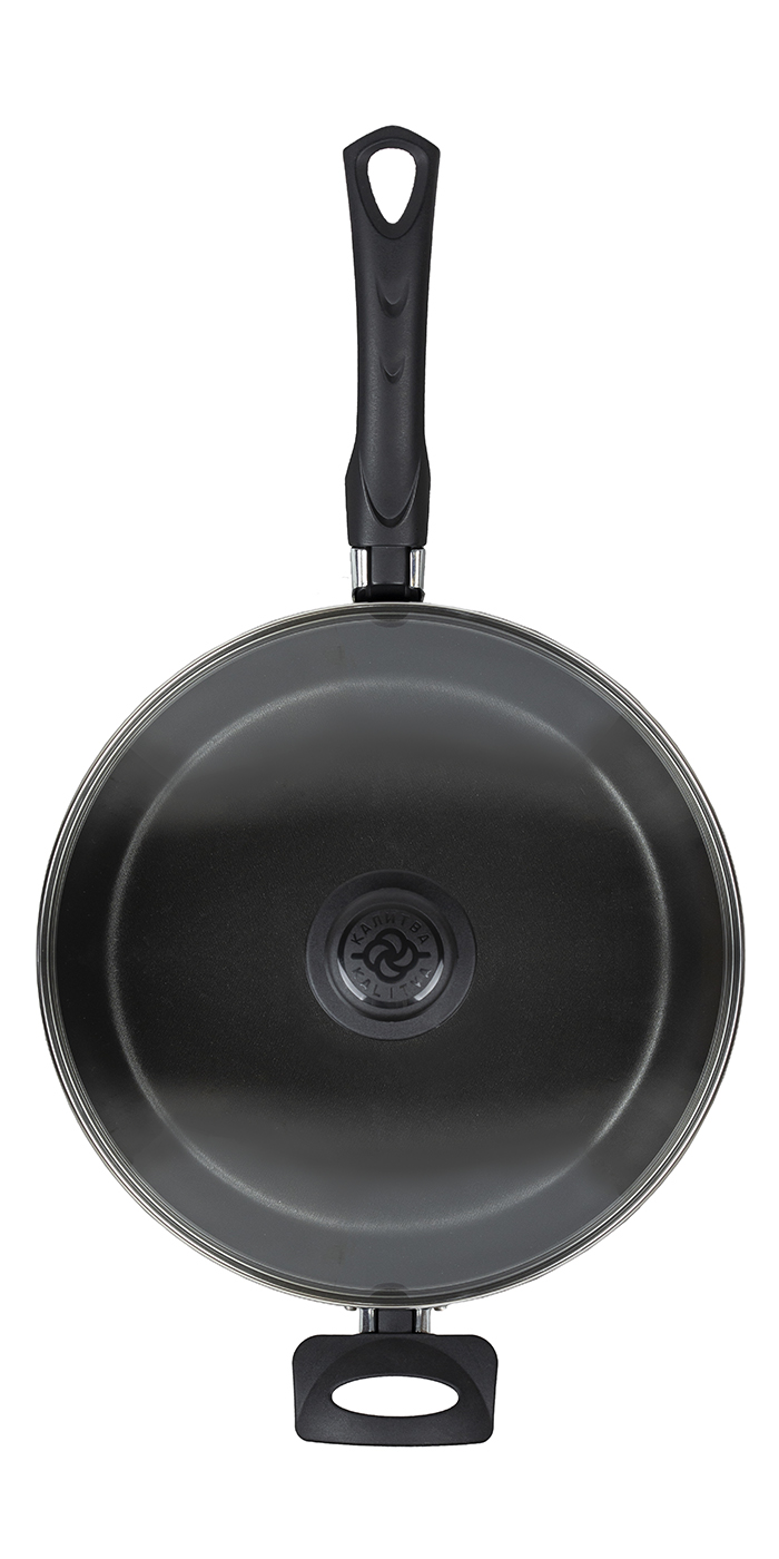 картинка Сотейник ATLAS (Атлас) Ø 26 см - 2 ручки, стеклянная крышка от торговой марки Калитва ТМ