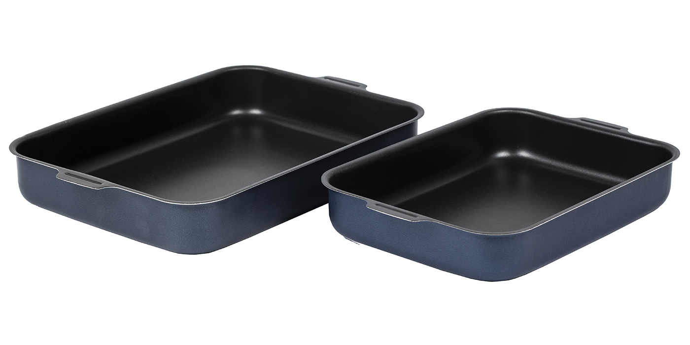 картинка Набор противней САТИН 230х300, 270х350мм - 2 ручки от торговой марки Калитва ТМ