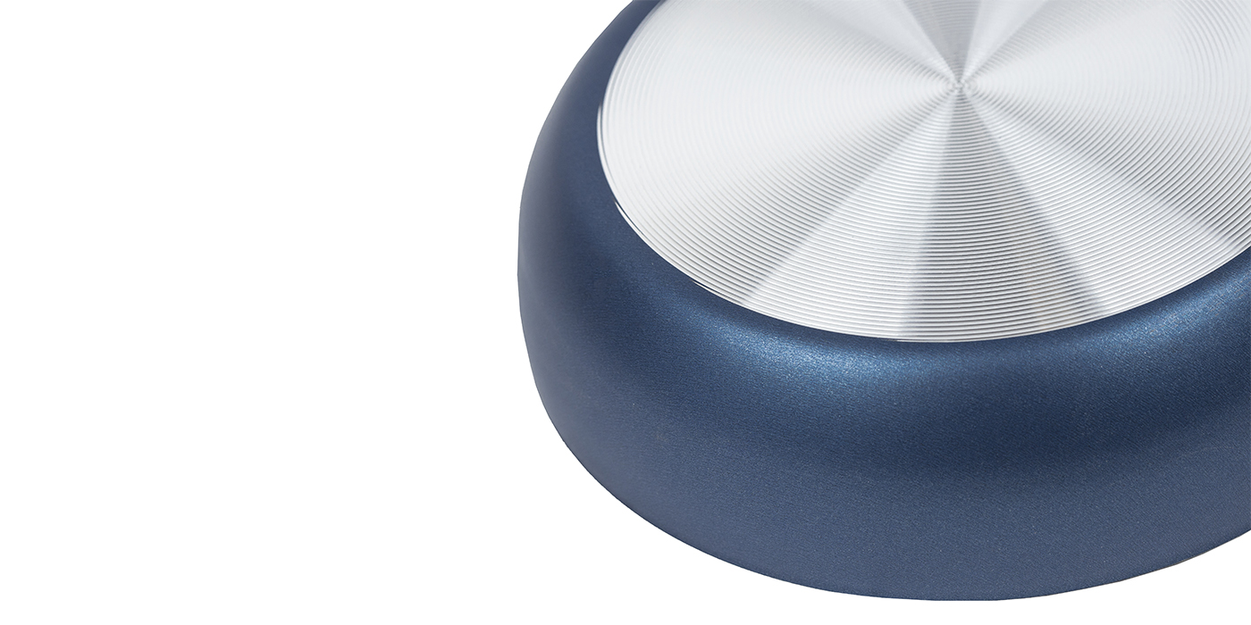 картинка Сотейник AZURE (Сатин) Ø 24 см - 1 ручка, стеклянная крышка от торговой марки Калитва ТМ