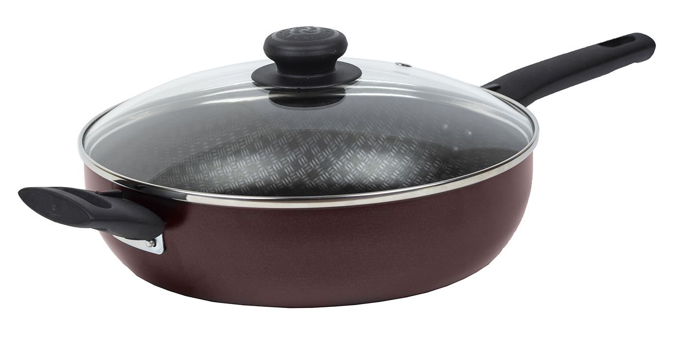 картинка Сотейник LACE (Кружево) Ø 26 см - 2 съемные ручки, стеклянная крышка от торговой марки Калитва ТМ