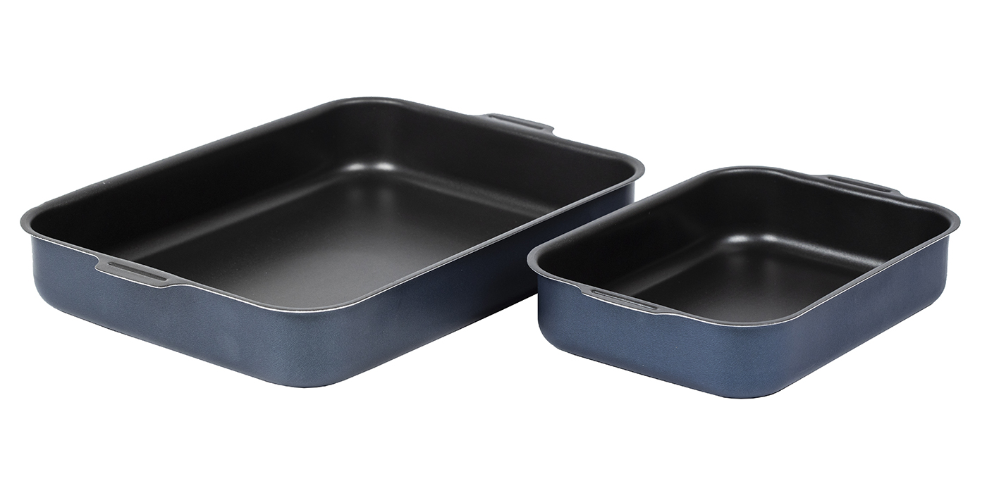 картинка Набор противней САТИН 190х250, 270х350мм - 2 ручки от торговой марки Калитва ТМ