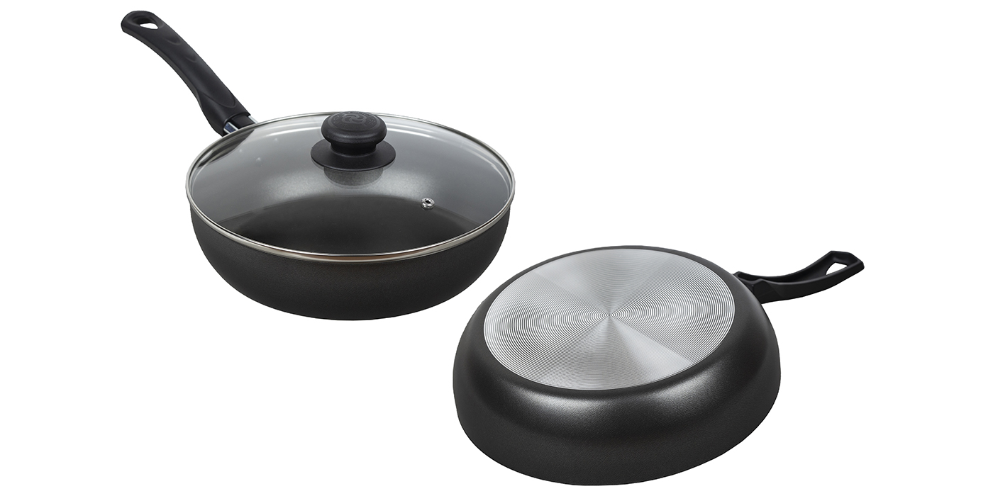 картинка Сотейник ATLAS (Атлас) Ø 24 см - 1 ручка, стеклянная крышка от торговой марки Калитва ТМ