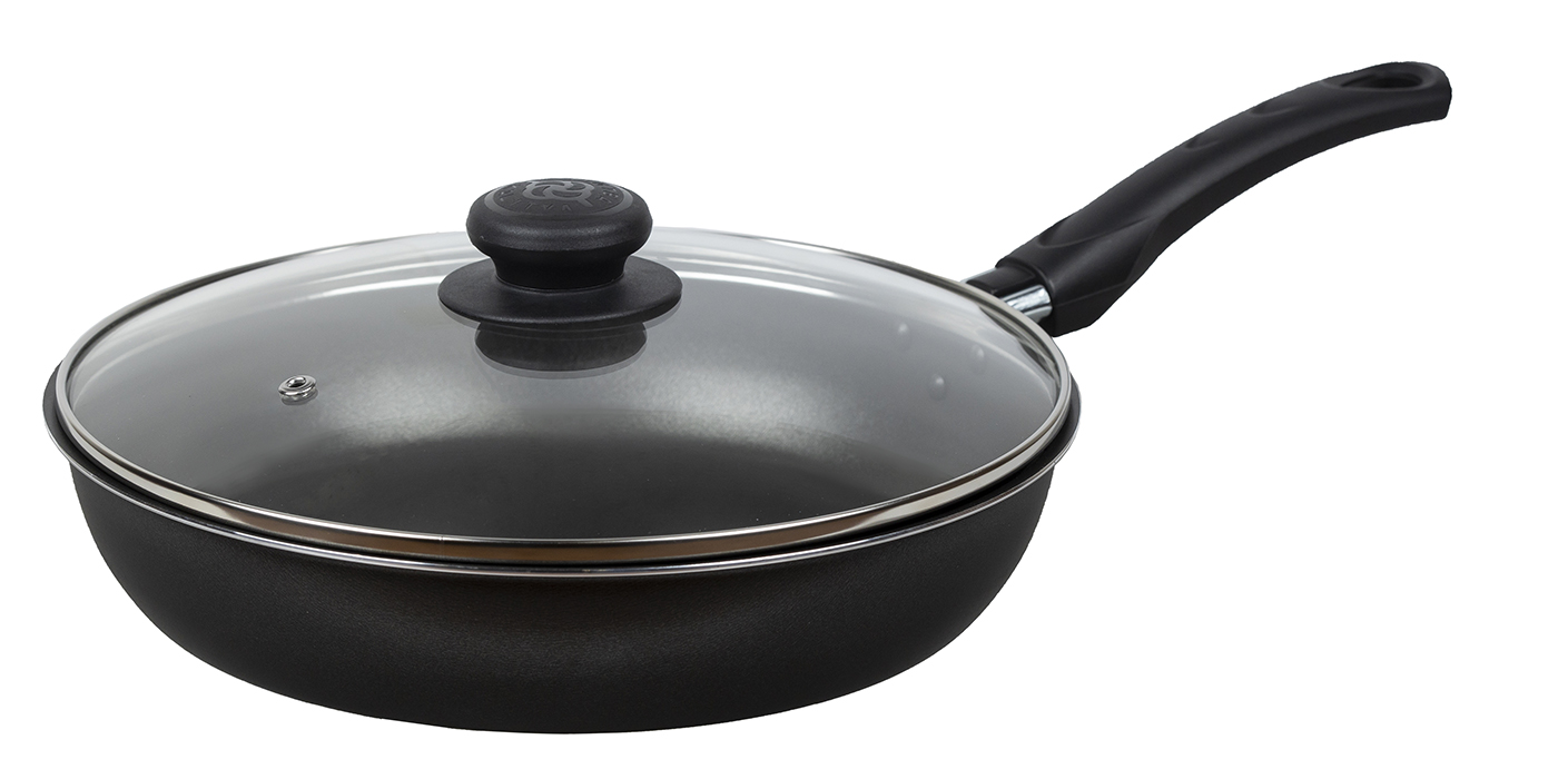 картинка Сковорода ATLAS (Атлас) Ø 26 см - 1 ручка, стеклянная крышка от торговой марки Калитва ТМ