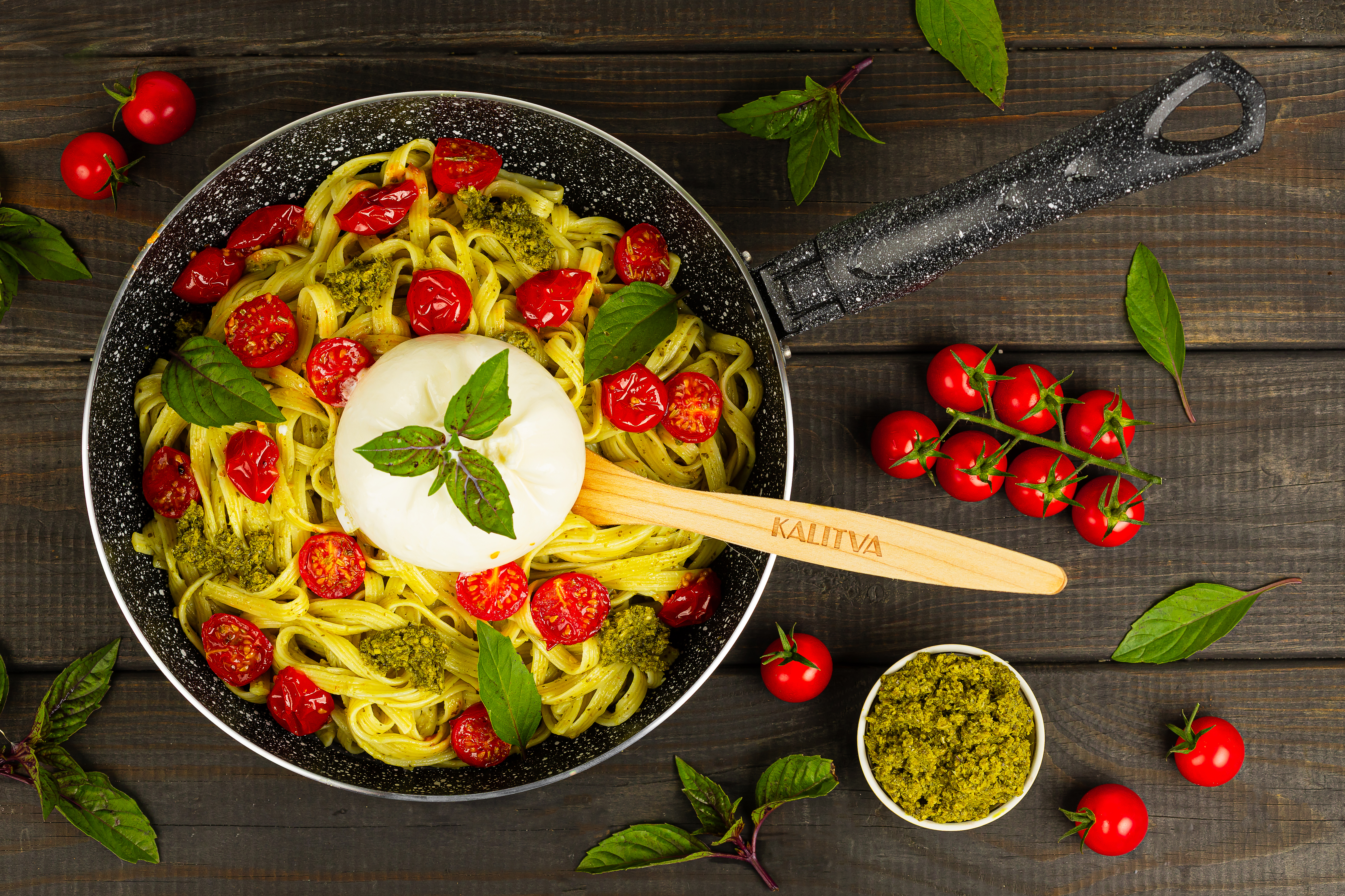 картинка Сотейник Easy Stone Induction, диаметр 24 см от торговой марки Калитва ТМ