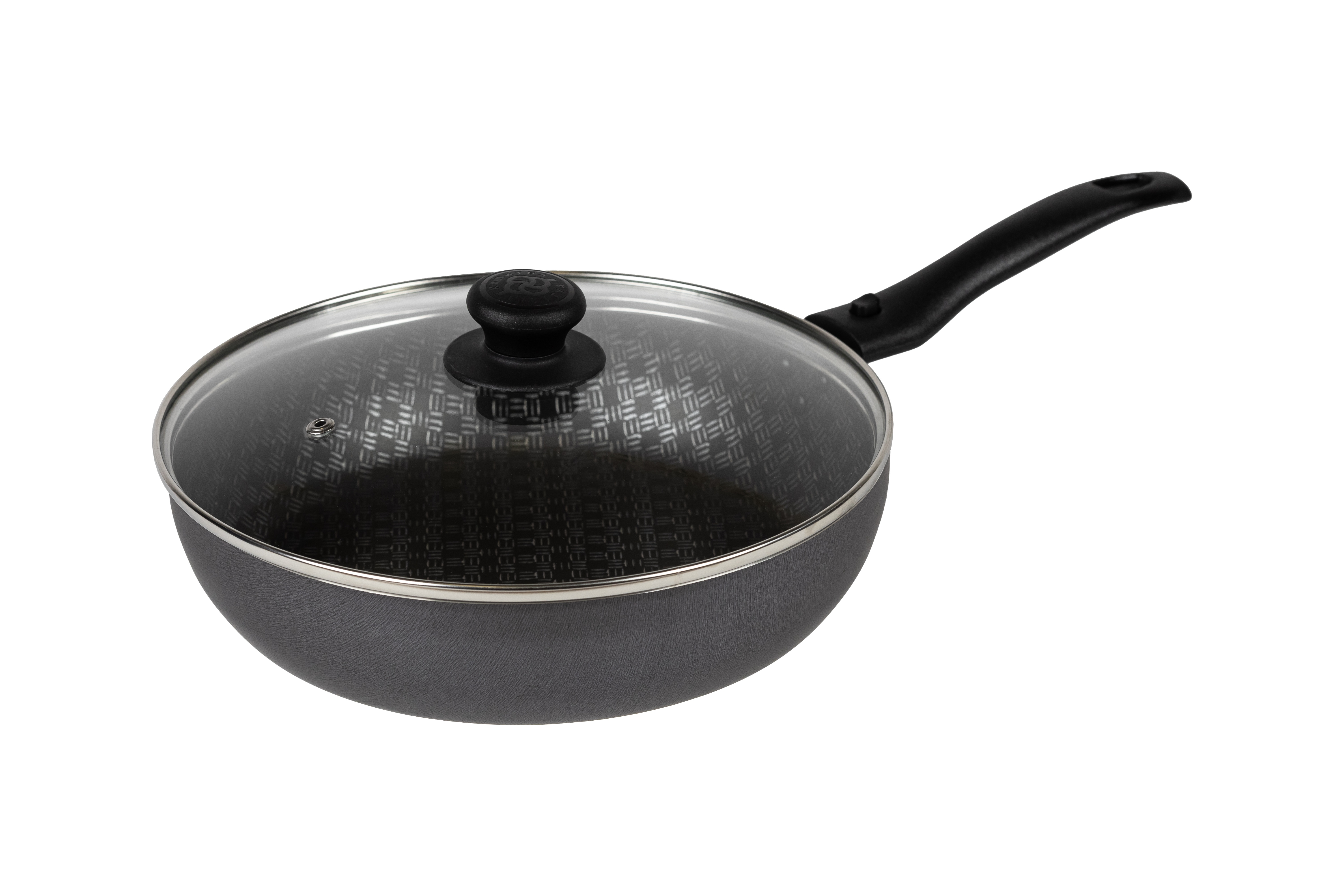 картинка Сотейник LINUM (Лён) Ø 24 см - 1 съемная ручка, стеклянная крышка от торговой марки Калитва ТМ